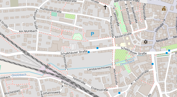 FitnessStudio auf Satellitenbild