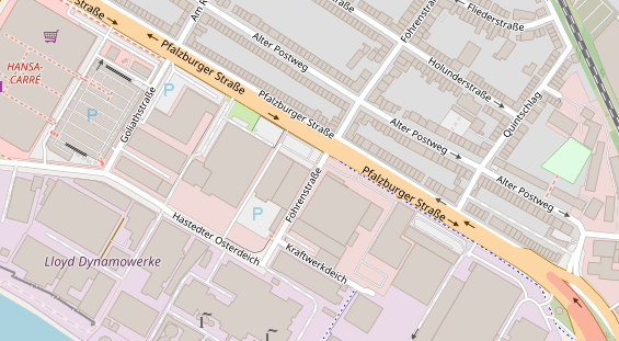 FitnessStudio auf Satellitenbild