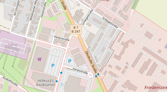 FitnessStudio auf Satellitenbild