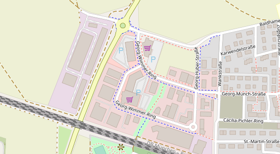 FitnessStudio auf Satellitenbild