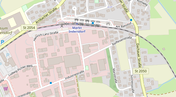 FitnessStudio auf Satellitenbild