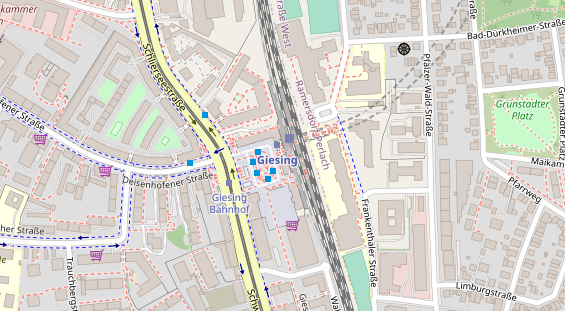 FitnessStudio auf Satellitenbild