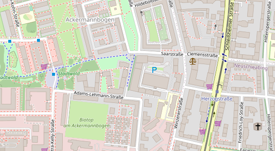 FitnessStudio auf Satellitenbild