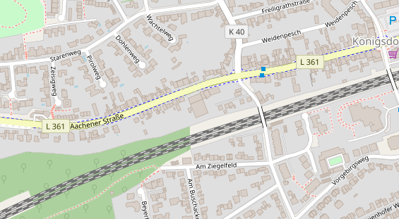 FitnessStudio auf Satellitenbild