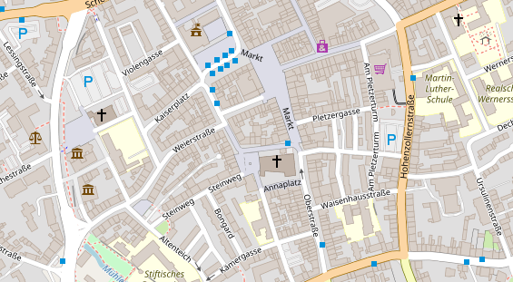 FitnessStudio auf Satellitenbild