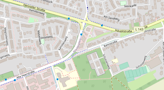 FitnessStudio auf Satellitenbild