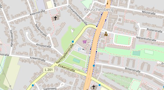 FitnessStudio auf Satellitenbild