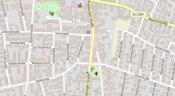 FitnessStudio auf Satellitenbild