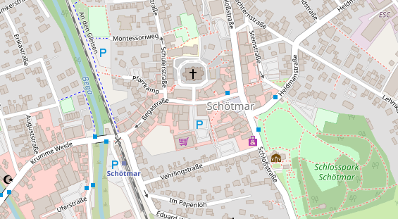 FitnessStudio auf Satellitenbild