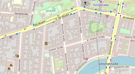 FitnessStudio auf Satellitenbild