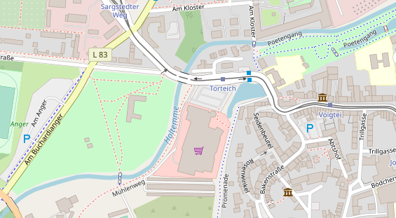 FitnessStudio auf Satellitenbild