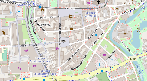 FitnessStudio auf Satellitenbild