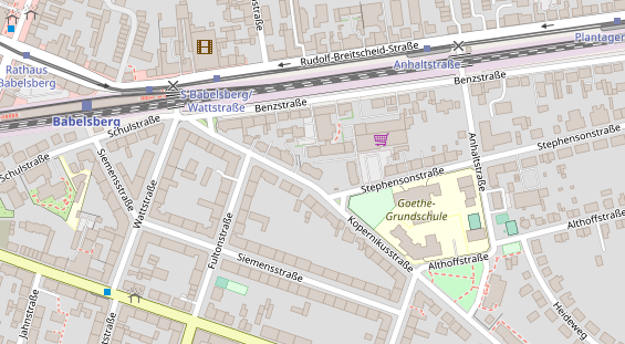 FitnessStudio auf Satellitenbild