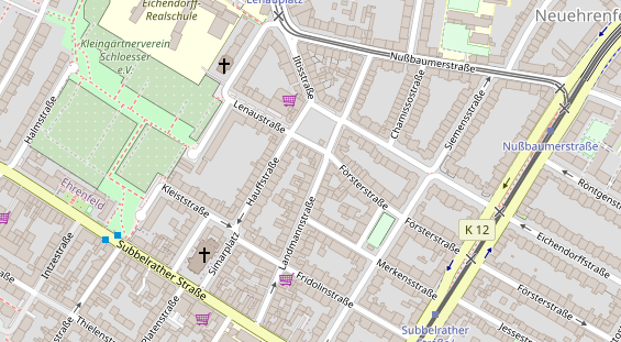 FitnessStudio auf Satellitenbild