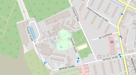 FitnessStudio auf Satellitenbild