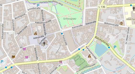 FitnessStudio auf Satellitenbild