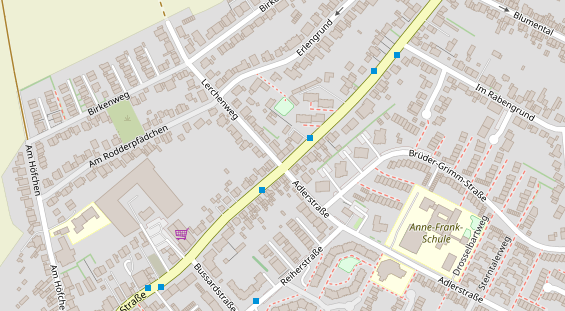 FitnessStudio auf Satellitenbild