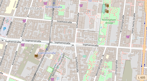 FitnessStudio auf Satellitenbild