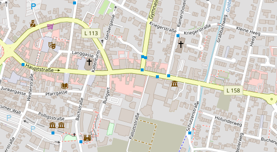 FitnessStudio auf Satellitenbild