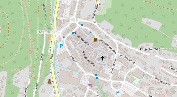 FitnessStudio auf Satellitenbild