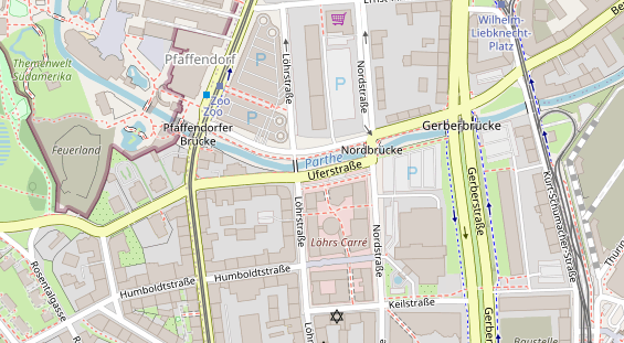 FitnessStudio auf Satellitenbild