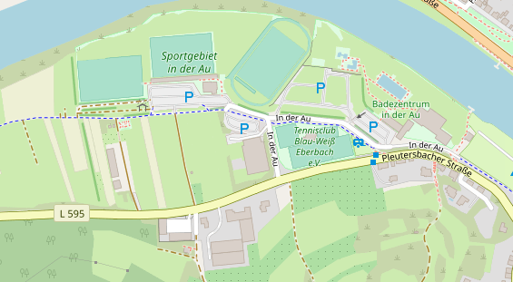 FitnessStudio auf Satellitenbild