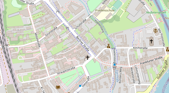 FitnessStudio auf Satellitenbild