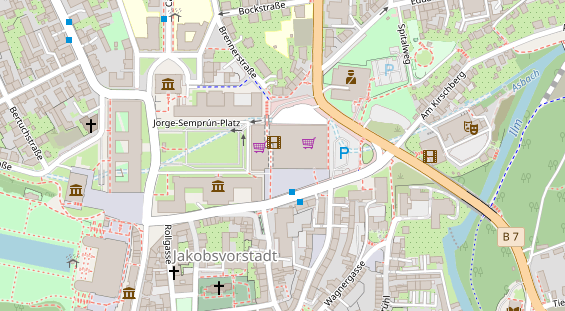 FitnessStudio auf Satellitenbild