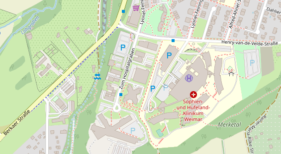 FitnessStudio auf Satellitenbild