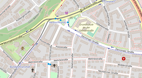 FitnessStudio auf Satellitenbild