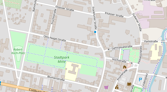 FitnessStudio auf Satellitenbild