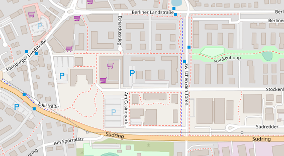 FitnessStudio auf Satellitenbild