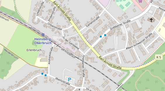 FitnessStudio auf Satellitenbild