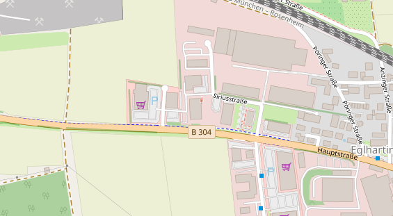 FitnessStudio auf Satellitenbild
