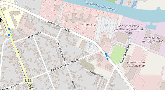 FitnessStudio auf Satellitenbild