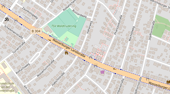 FitnessStudio auf Satellitenbild