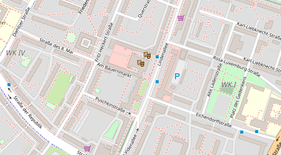 FitnessStudio auf Satellitenbild