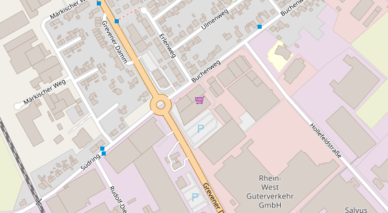 FitnessStudio auf Satellitenbild