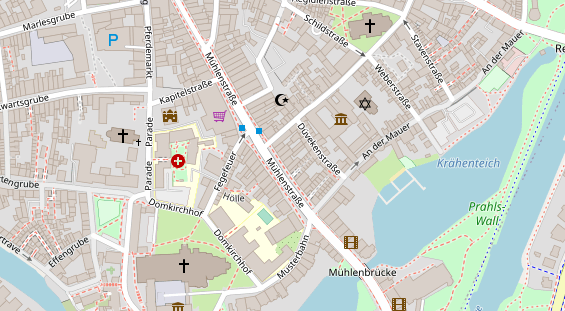 FitnessStudio auf Satellitenbild