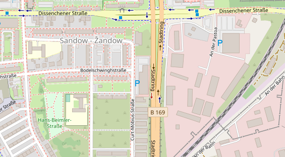 FitnessStudio auf Satellitenbild