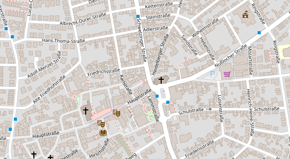 FitnessStudio auf Satellitenbild