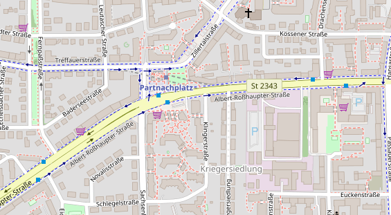 FitnessStudio auf Satellitenbild