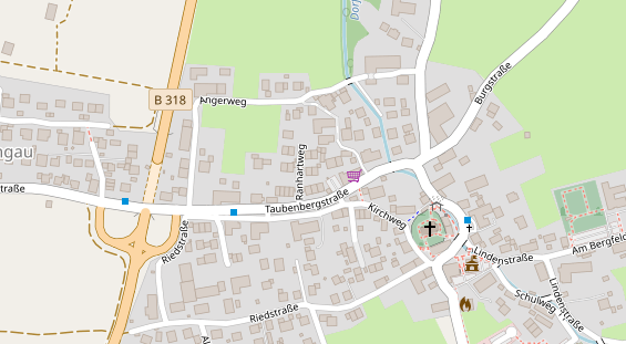 FitnessStudio auf Satellitenbild