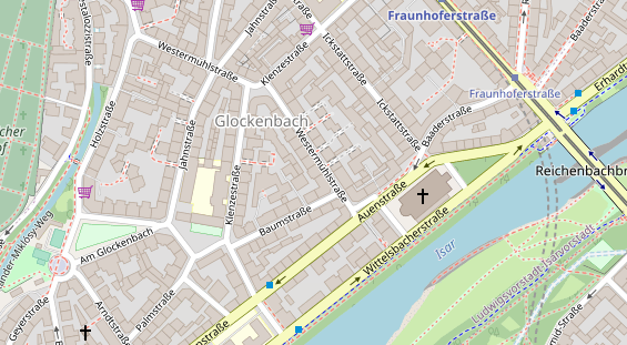 FitnessStudio auf Satellitenbild