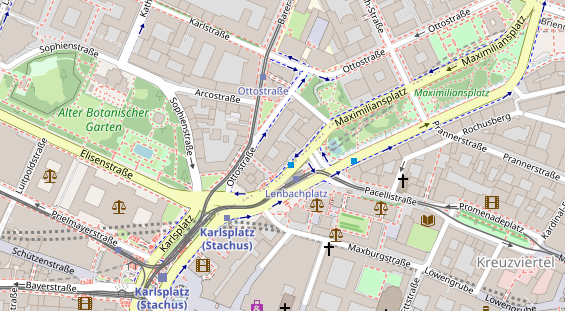 FitnessStudio auf Satellitenbild