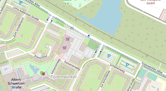 FitnessStudio auf Satellitenbild