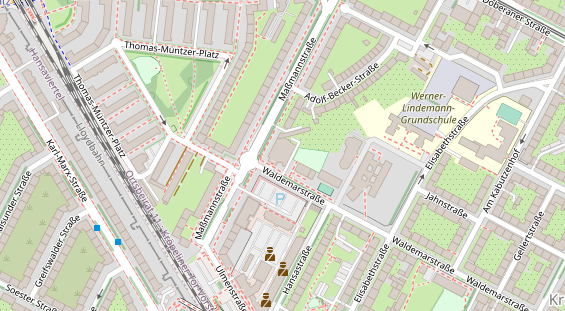 FitnessStudio auf Satellitenbild