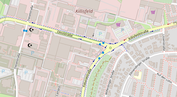 FitnessStudio auf Satellitenbild