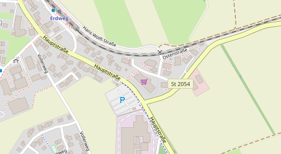 FitnessStudio auf Satellitenbild