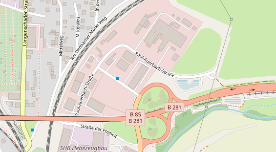 FitnessStudio auf Satellitenbild